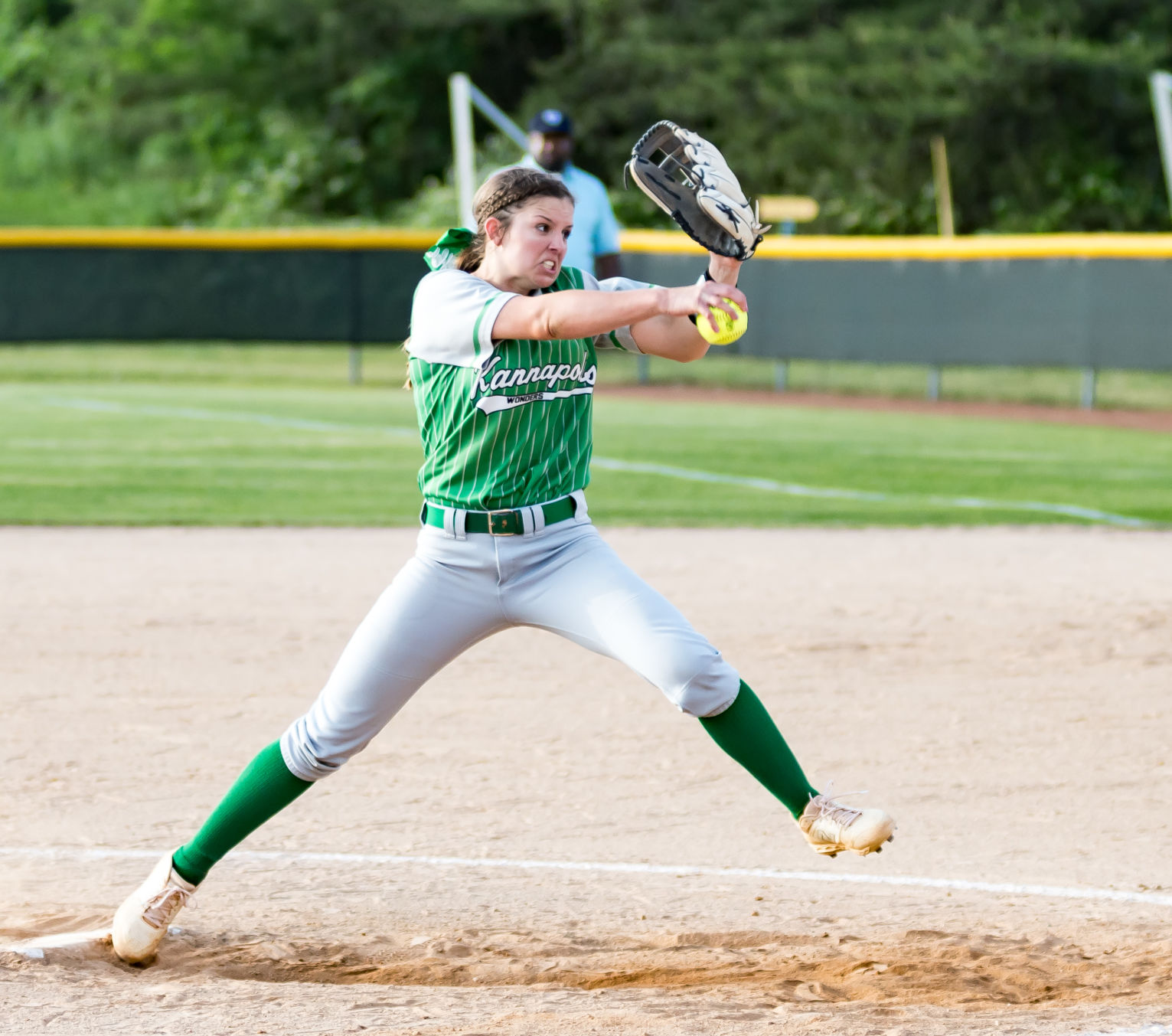 Friday night softball action